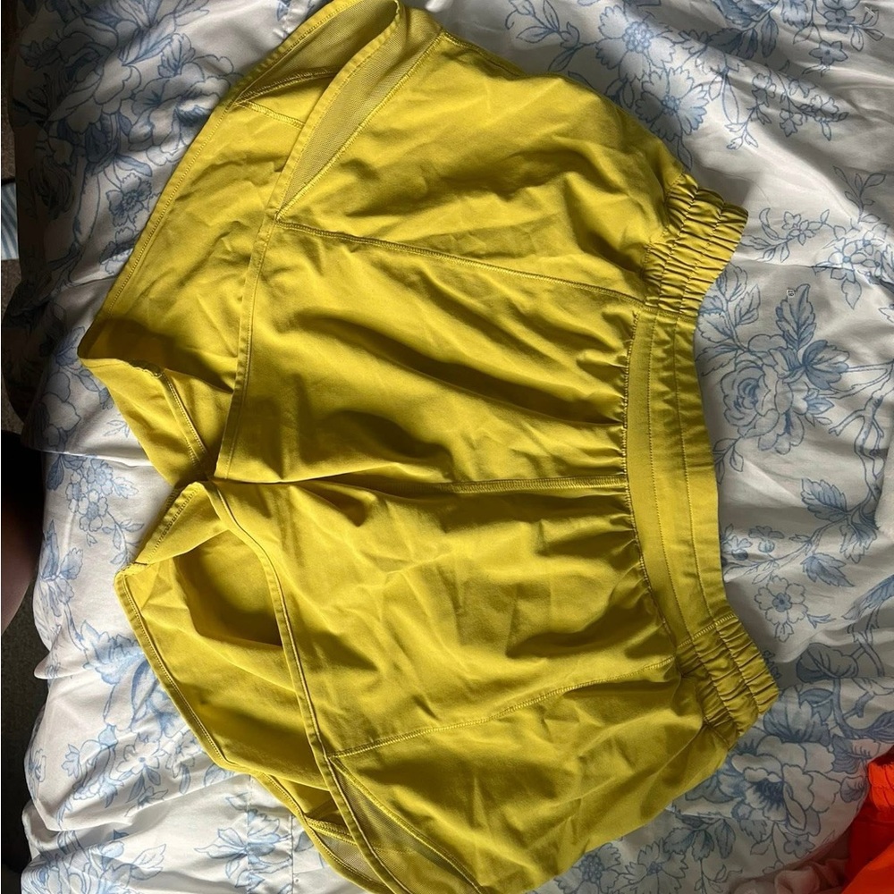 Lululemon Athletica Vibrant Yellow Shorts